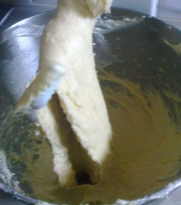 A ce stade, la pâte a encore besoin d'être pétrit.